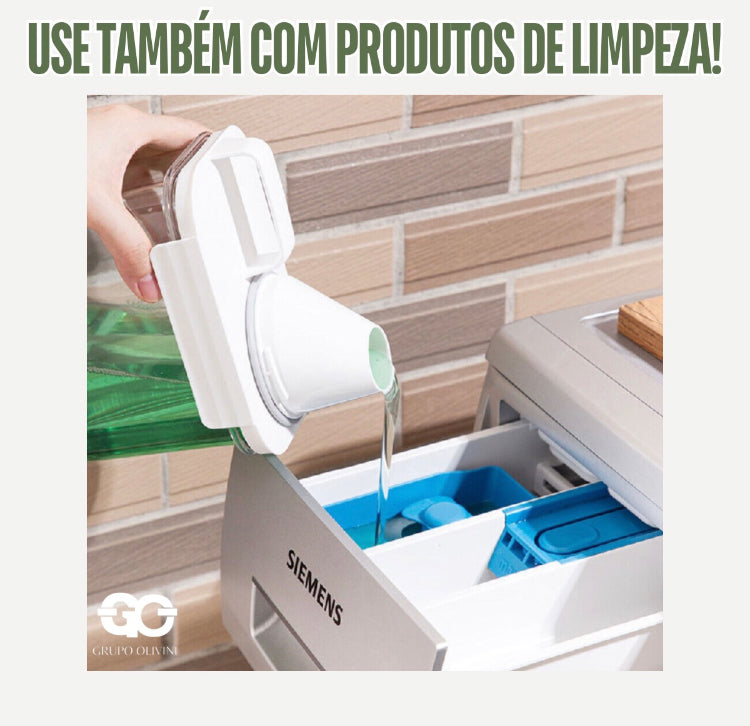 Potes  Dispenser Multiuso Grão Alimentos Limpeza Tampa Medidor